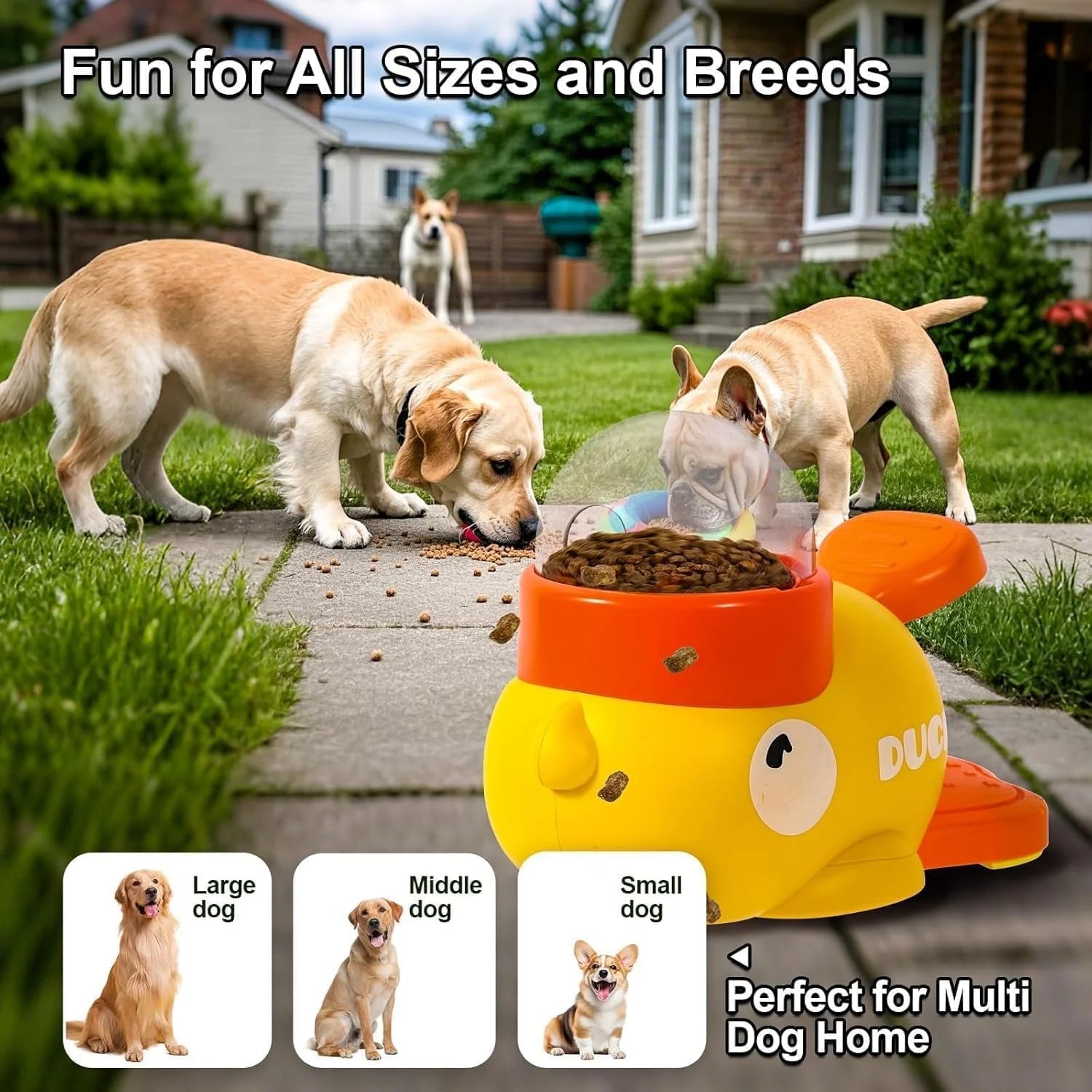 The AeroQuack™ Interactive Slow Feeder Puzzle Toy