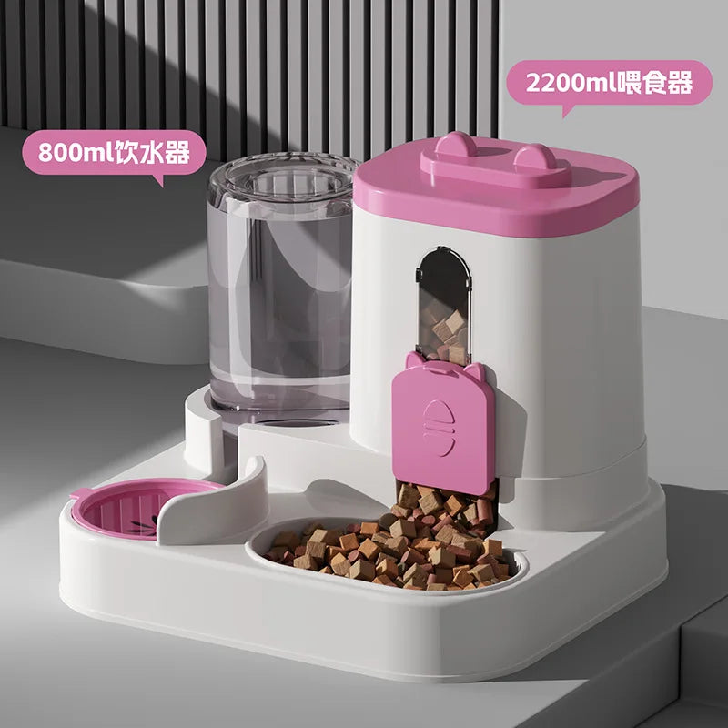 The AeroFeast™ Gravity-Powered Automatic Pet Feeder & Water Dispenser