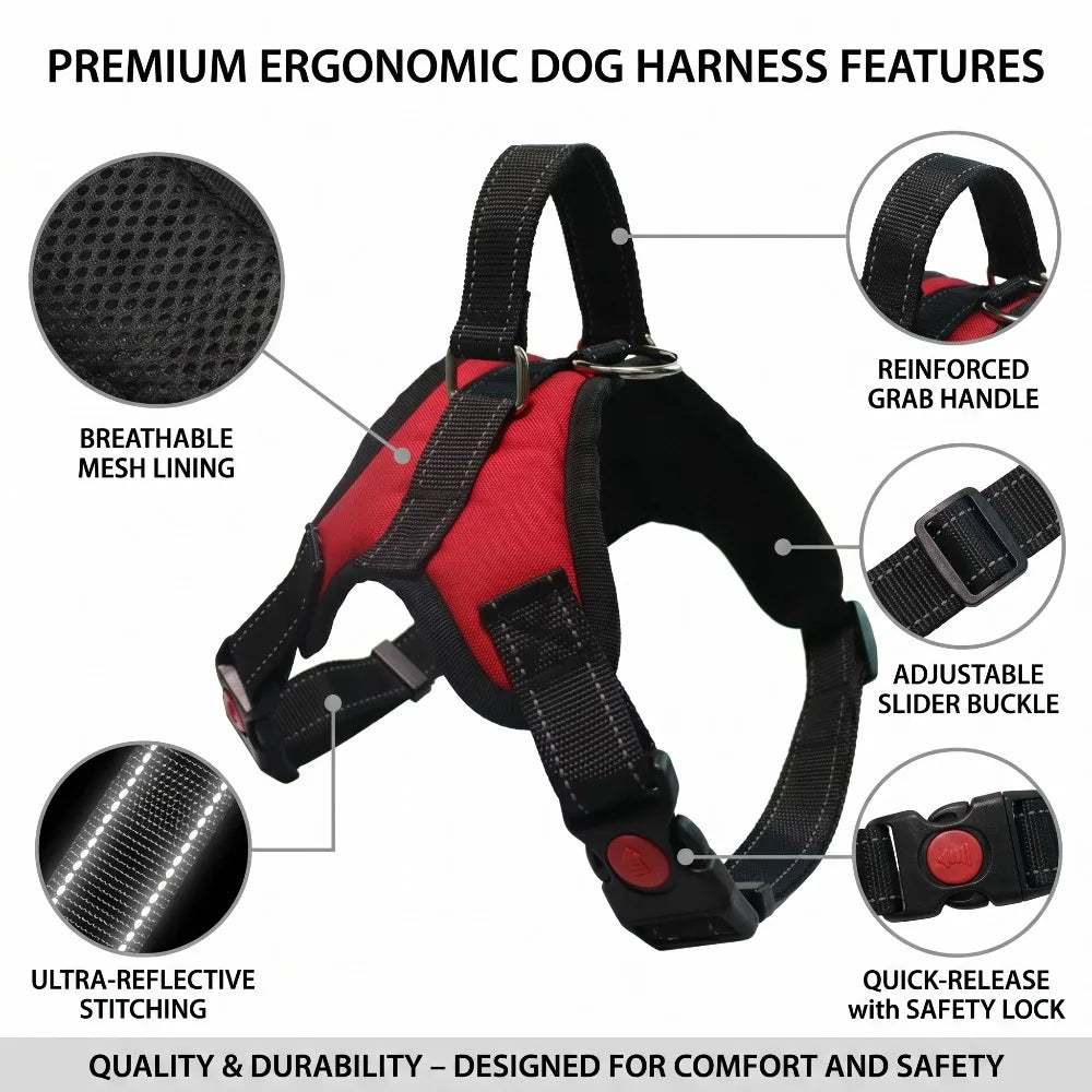 The AeroFit™ No Pull Reflective Dog Harness