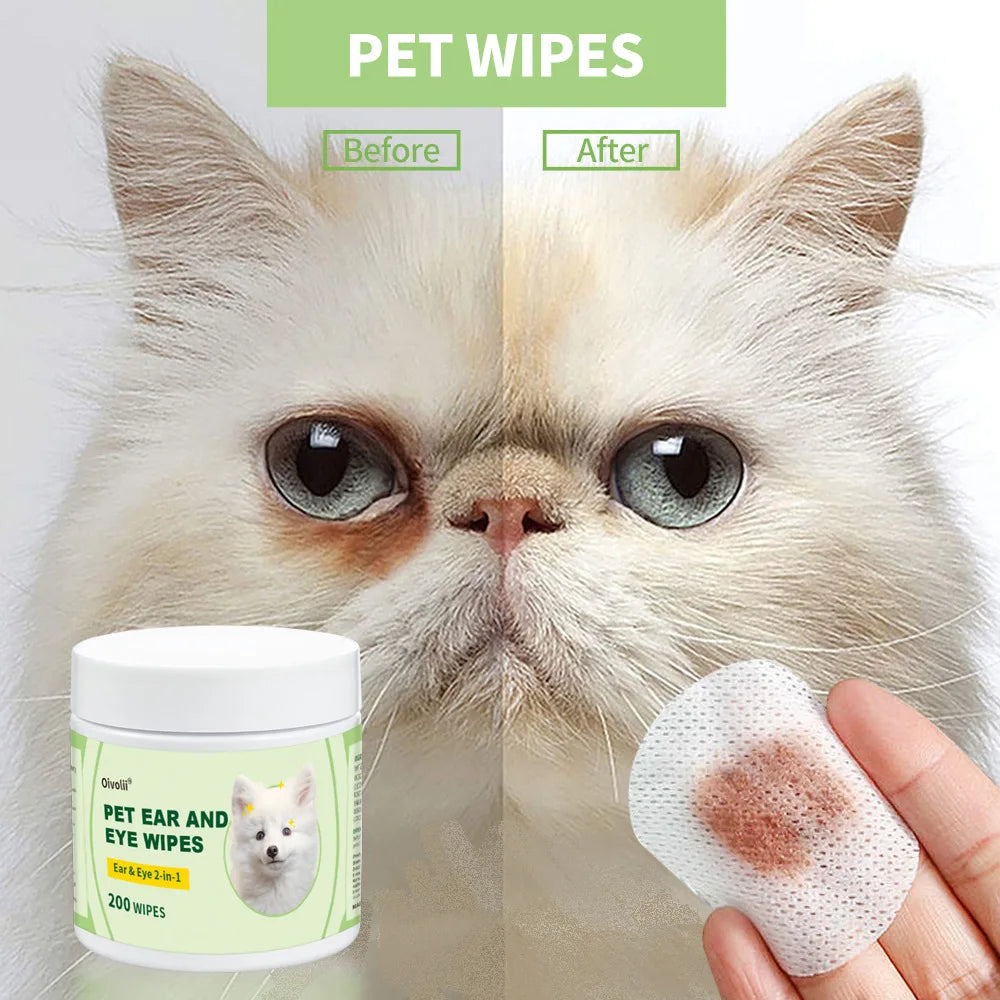 The AeroClean™ Pet Ear Wipes — Gentle Daily Ear Care for Dogs & Cats
