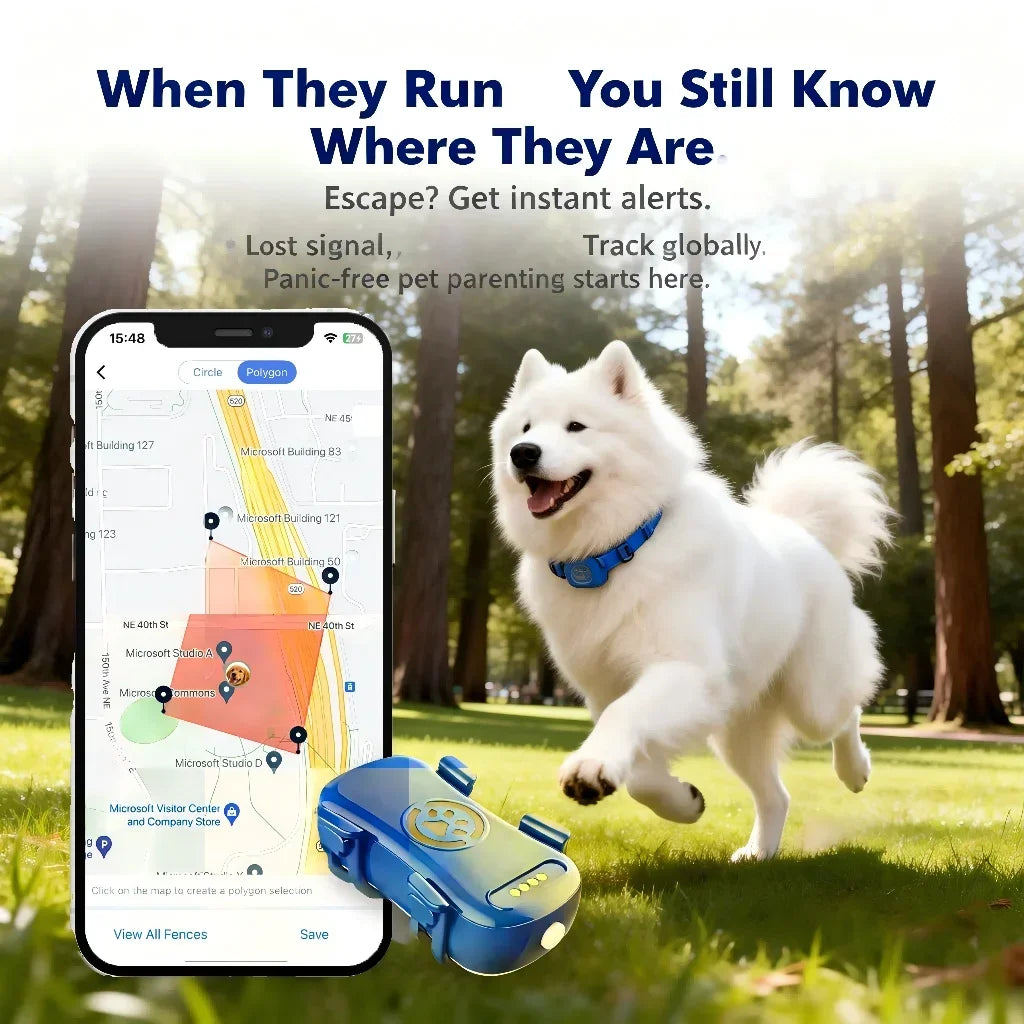 The AeroTrack™ GPS Pet Tracker for Dogs & Cats
