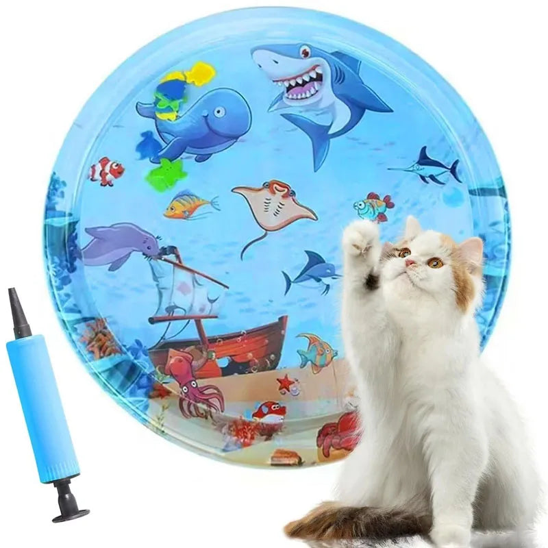 The AeroSplash™ Sea Ocean Sensory Water Cooling Mat | Cats & Dogs