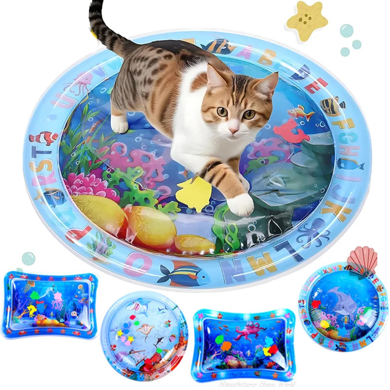 The AeroSplash™ Inflatable Sensory Water Play Mat | Cooling Summer Fun for Cats & Dogs