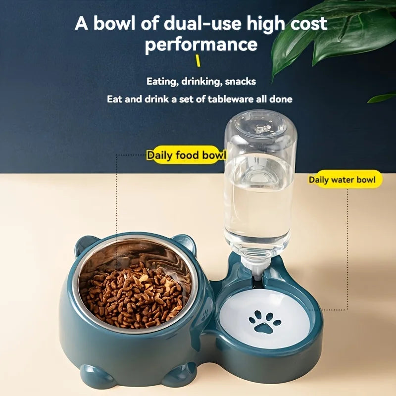 The AeroFlow™ Gravity Pet Water Dispenser — Integrated Feeding System for Cats & Dogs