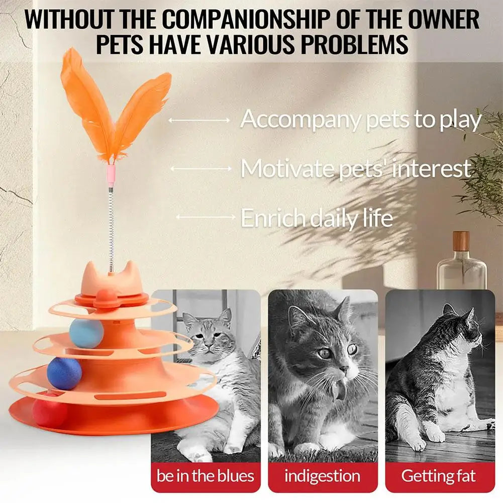 The AeroTrack™ 4-Layer Interactive Cat Toy