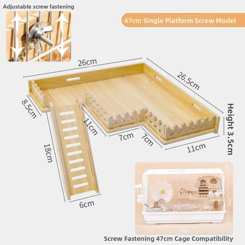 The AeroClimb™ Wooden Hamster Climbing Platform | 6 Styles