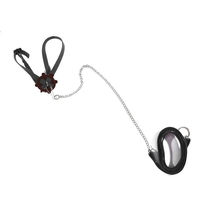 The AeroLeash™ PU Leather Turtle Walking Harness & Leash