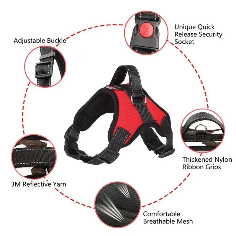 The AeroStride™ Adjustable Dog Harness Vest