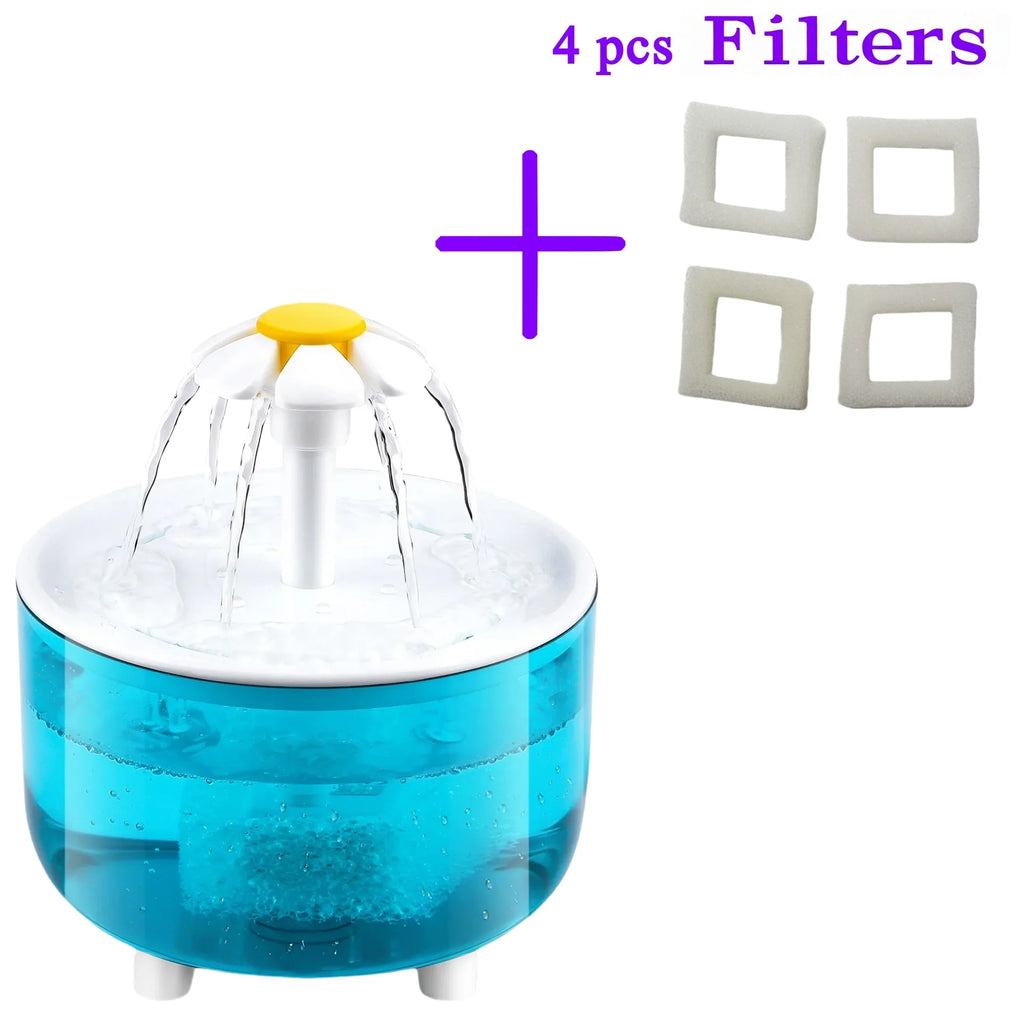 The AeroSip™ 1.2L/ 40.58 oz -  USB Pet Water Fountain — Includes 4 Free Filters