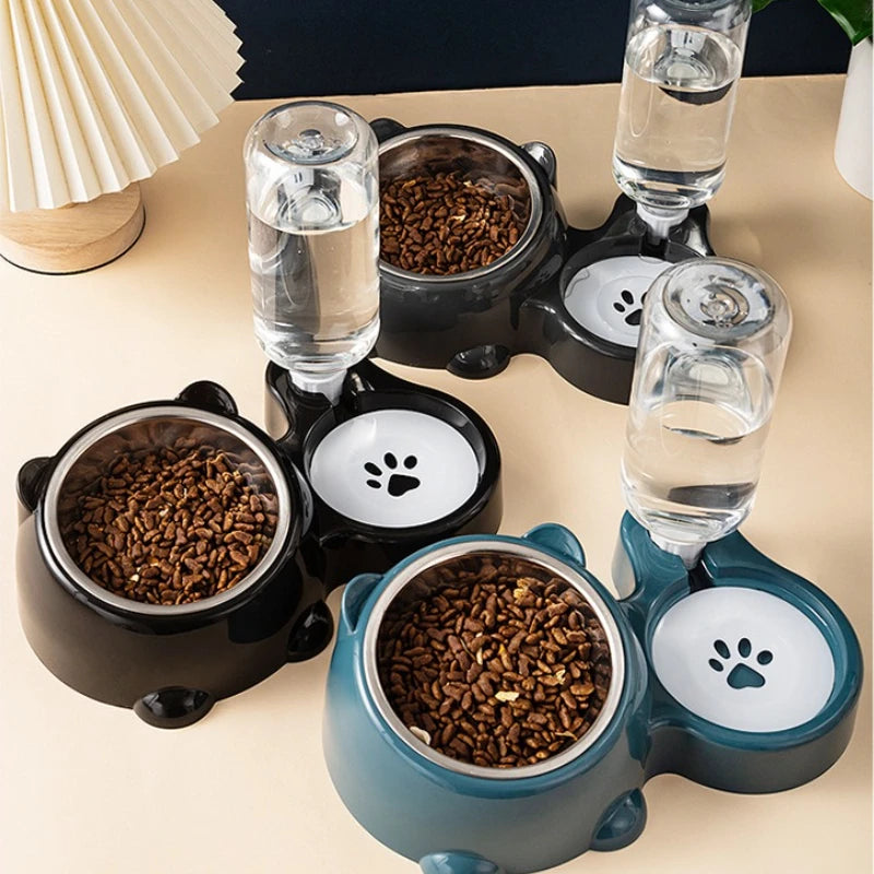 The AeroFlow™ Gravity Pet Water Dispenser — Integrated Feeding System for Cats & Dogs