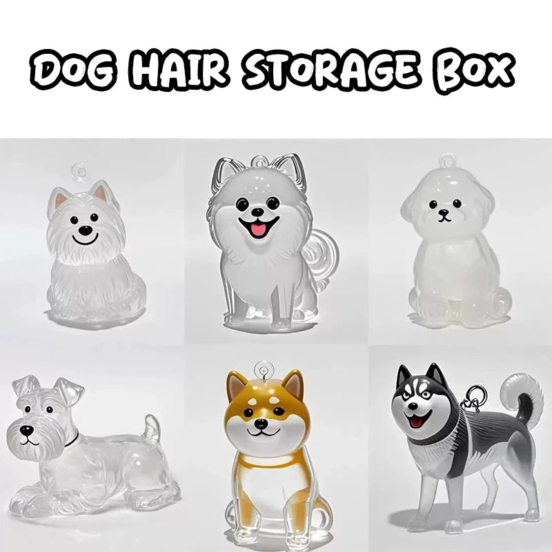 The PawVault™ Dog Hair Keepsake Clear Capsule Pendant — Pet Memorial Keychain