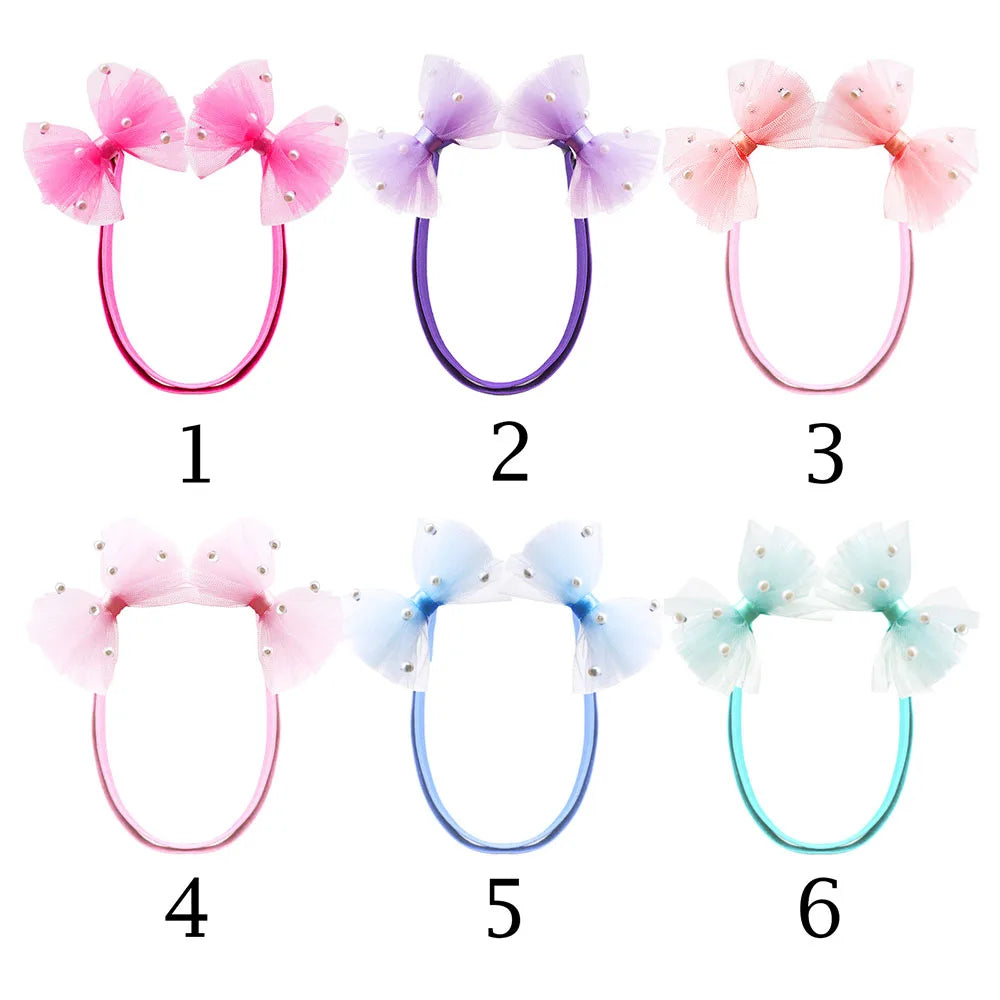 The AeroBow™ Pearl Lace Dog Bows