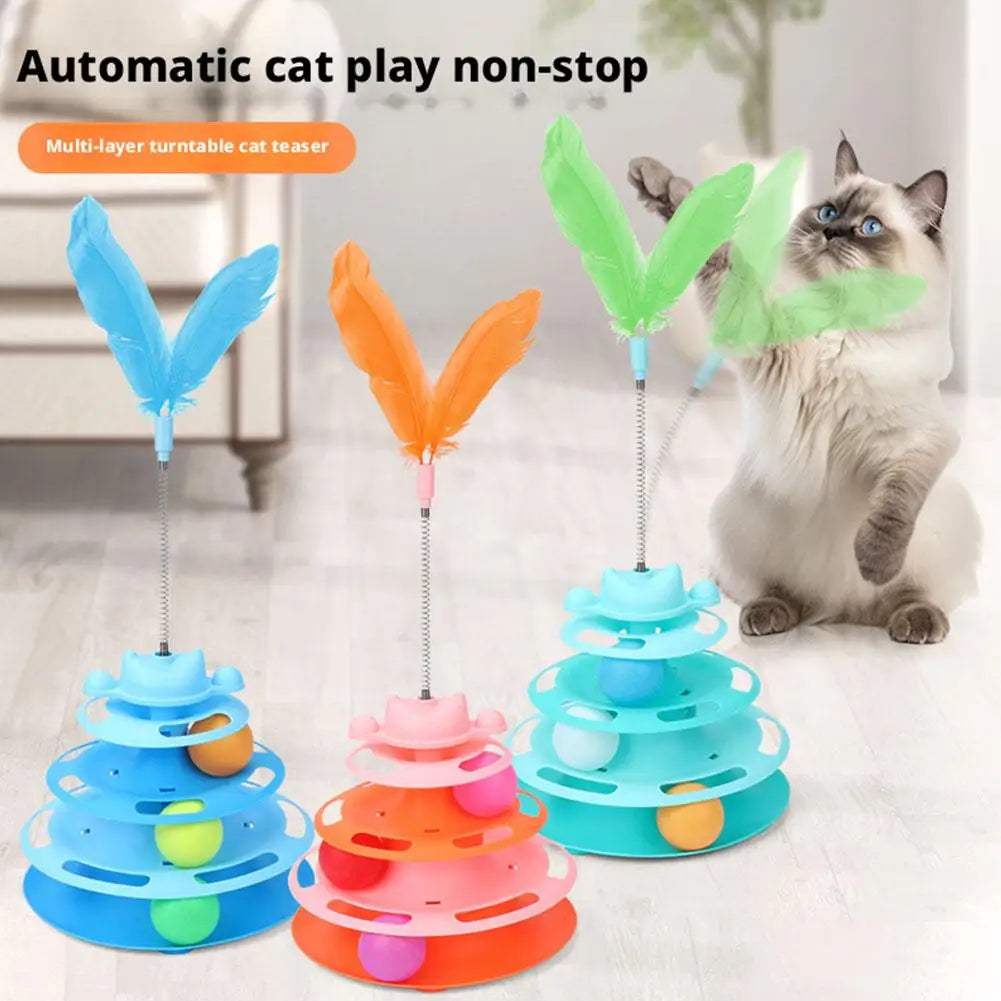 The AeroTrack™ 4-Layer Interactive Cat Toy