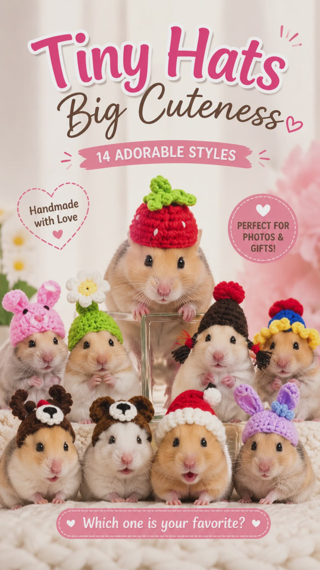 The AeroHat™ Cartoon Hamster Hat | 13 Adorable Styles