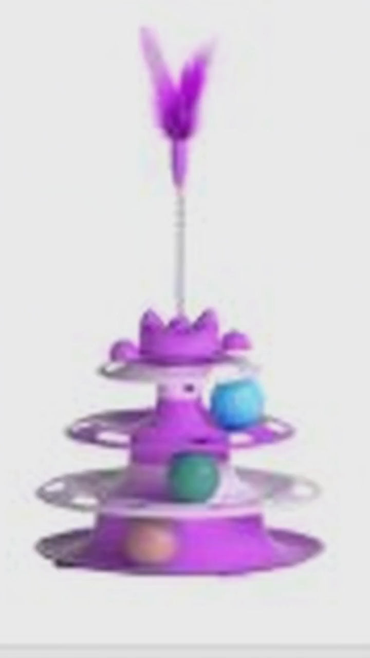 The AeroSpin™ Cat Turntable Ball Toy