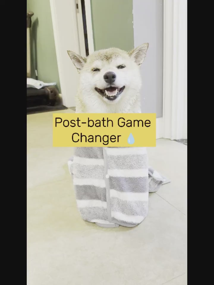 The AeroDry™ Quick-Dry Dog Bathrobe