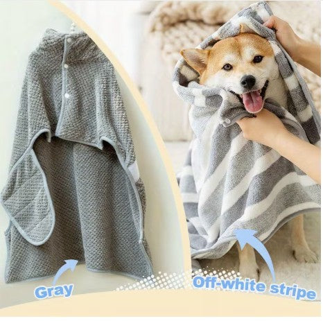 The AeroDry™ Quick-Dry Dog Bathrobe